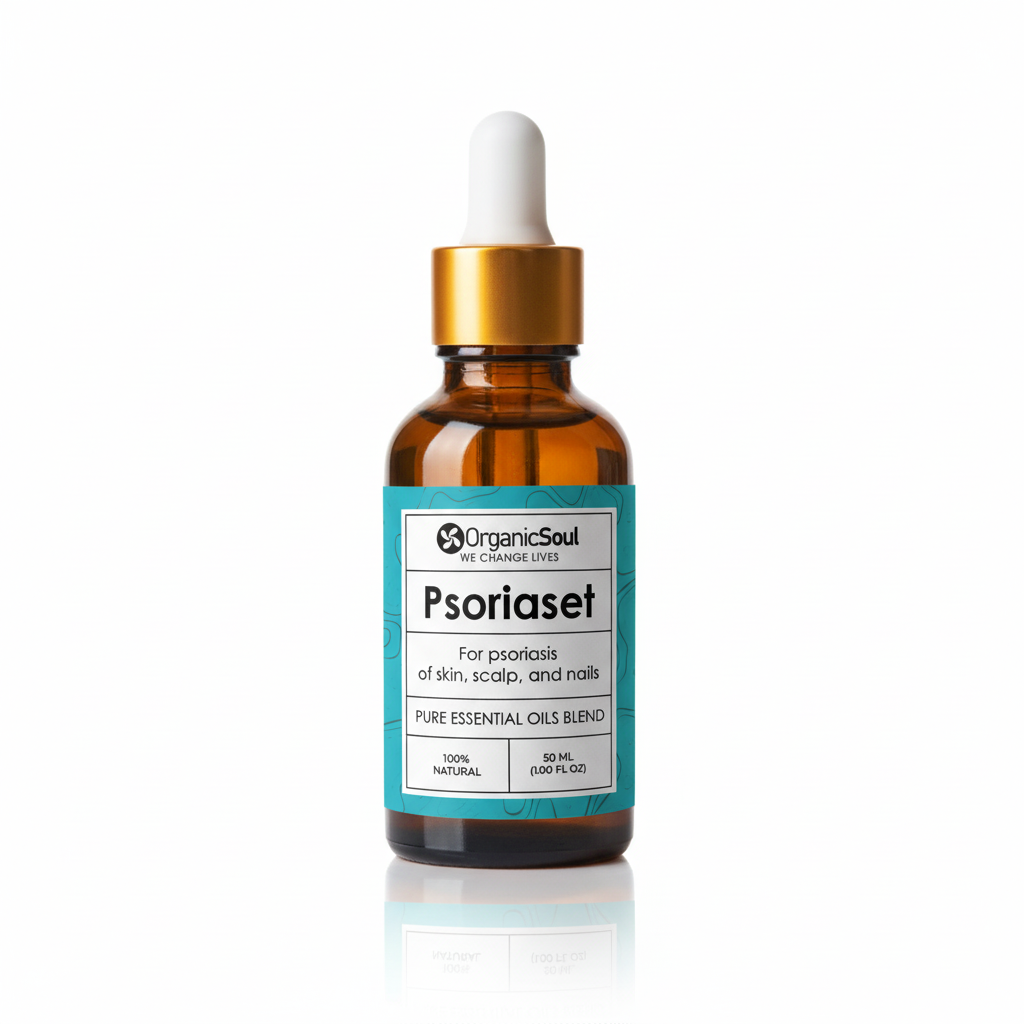 Psoriaset Essential Oil for Psoriasis - 50ml Bottle with Turquoise Label